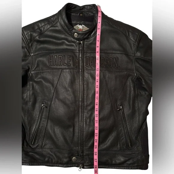 Harley Davidson’s Men’s Leather Jacket size 2XL - Picture 6 of 10
